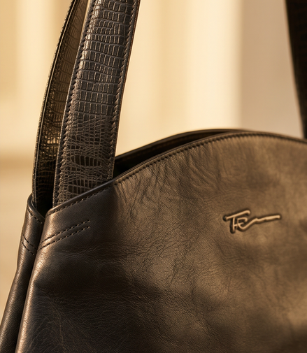 Ferchi leren schoudertas – Made in Spain