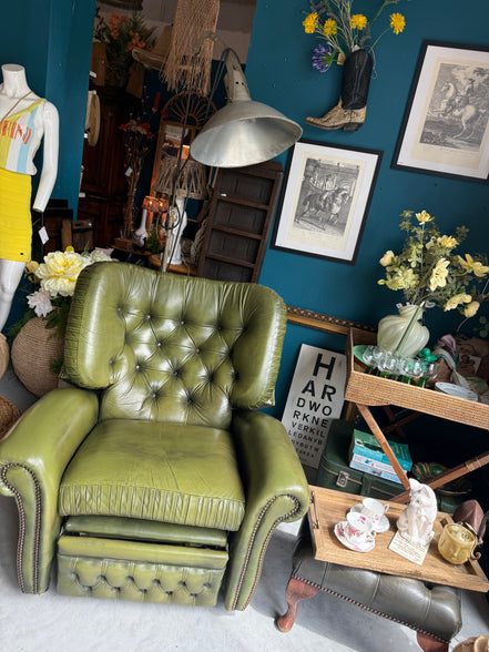 Chesterfield stijl relaxfauteuil