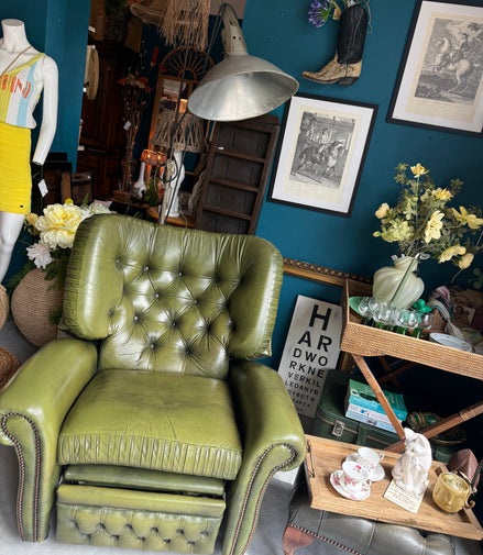 Chesterfield stijl relaxfauteuil