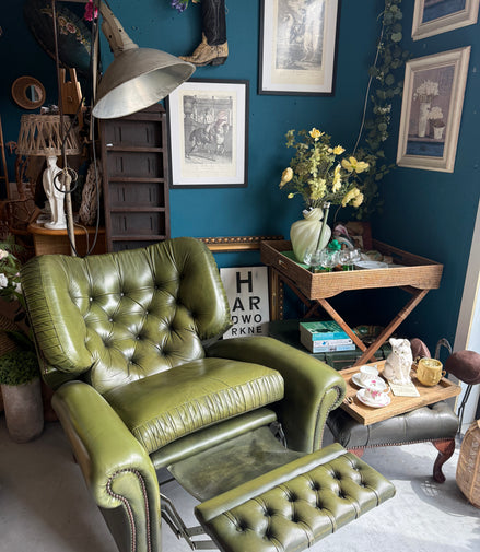 Chesterfield stijl relaxfauteuil