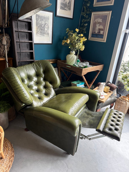 Chesterfield stijl relaxfauteuil