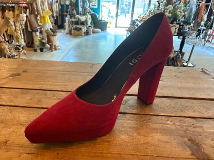 Lodi Pumps Rood Suède – Maat 39