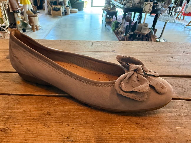 Gabor ballerina's taupe leer – maat 6,5