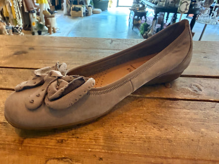 Gabor ballerina's taupe leer – maat 6,5