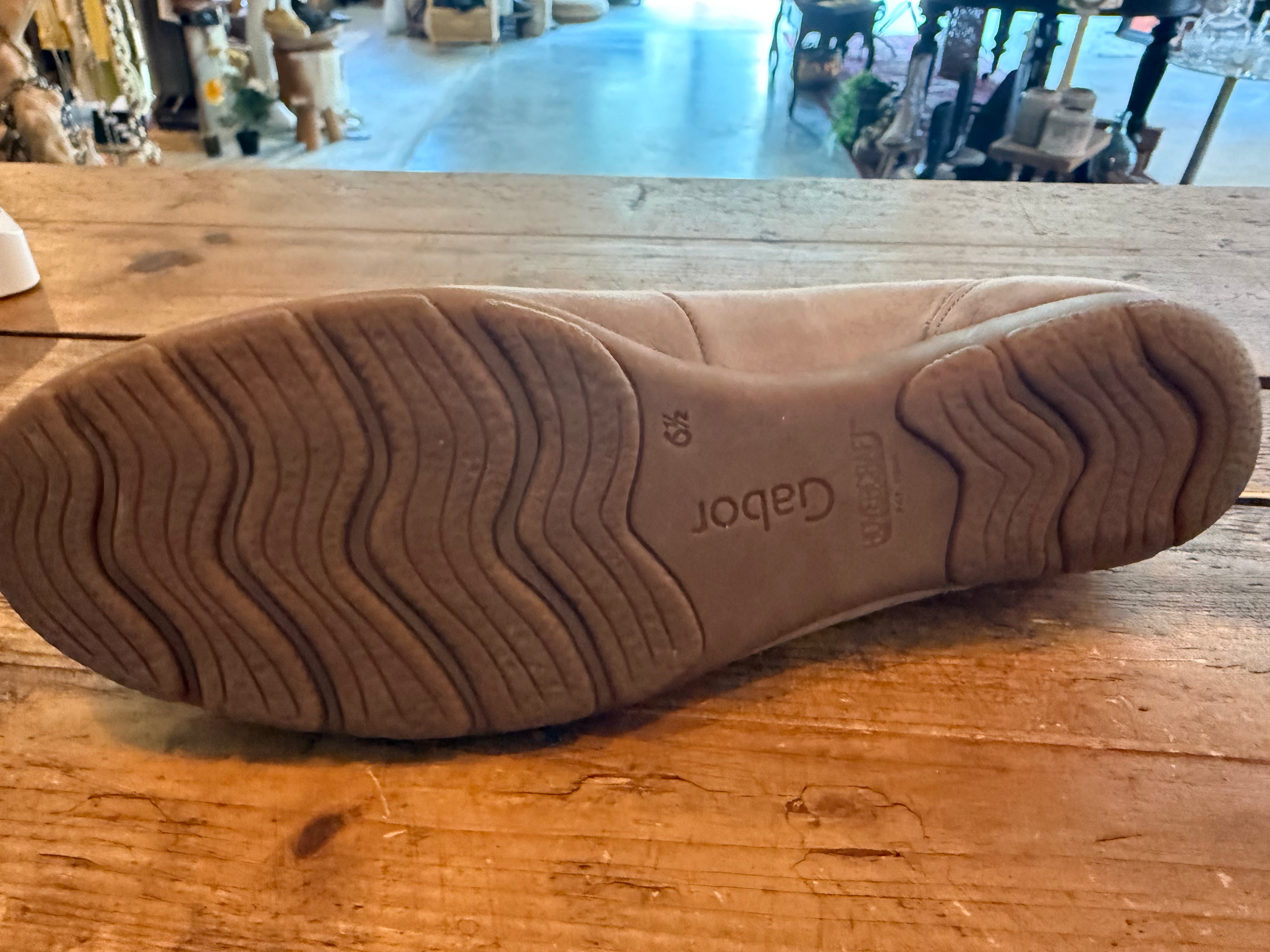 Gabor ballerina's taupe leer – maat 6,5