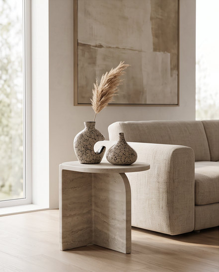 Decoratieve vazen met eierschaalmozaïek – set van 2