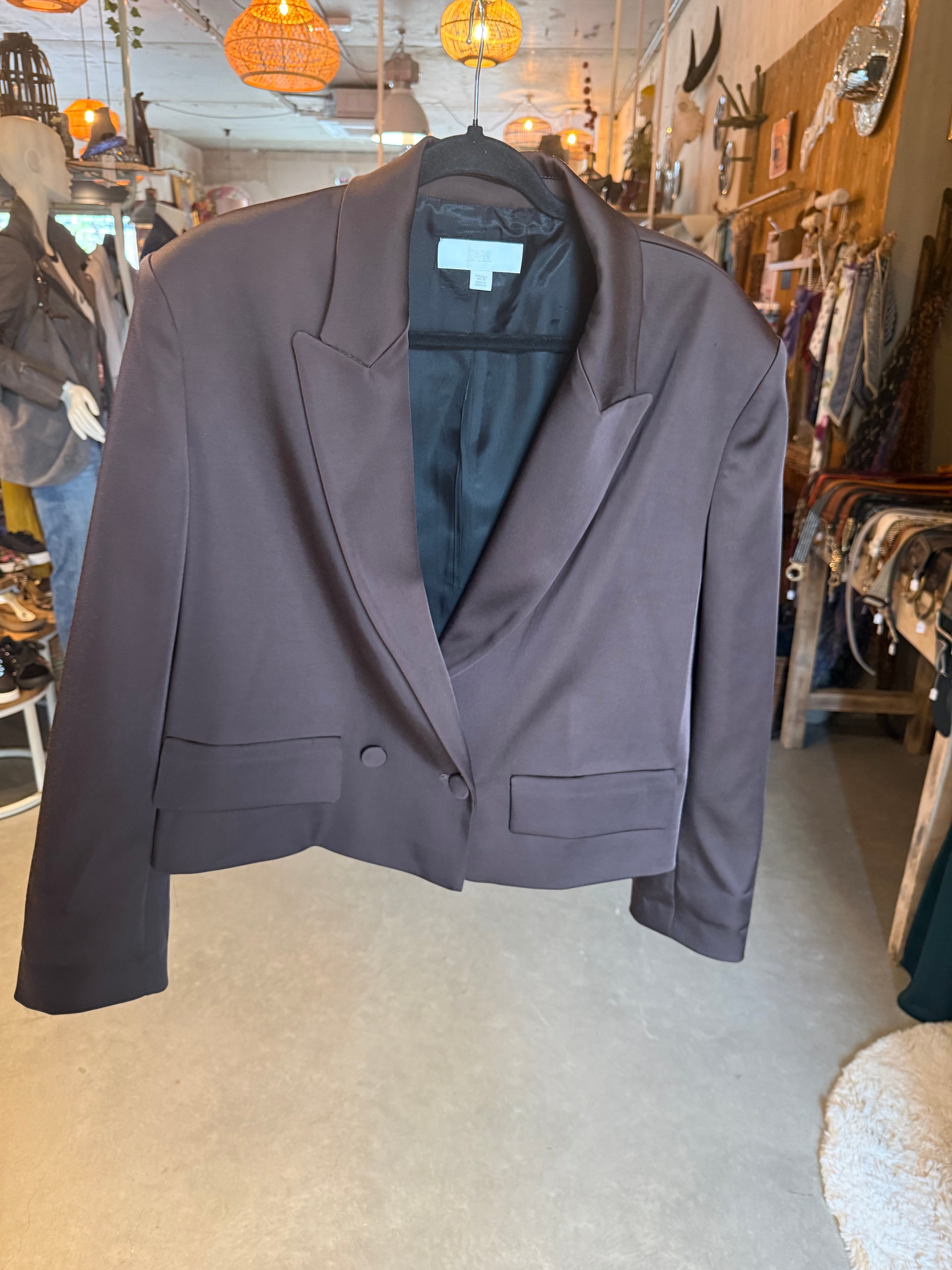 Zara Blazer taupe/bruin