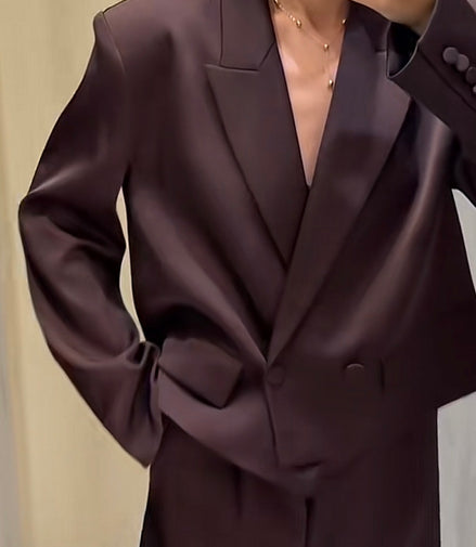 Zara Blazer taupe/bruin