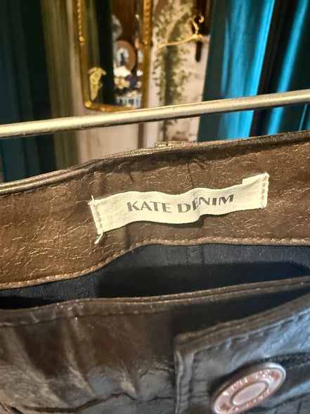 🤎 Kate Denim leren rok – maat 40
