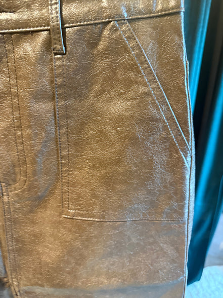 🤎 Kate Denim leren rok – maat 40