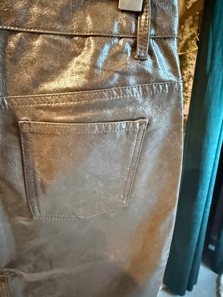 🤎 Kate Denim leren rok – maat 40