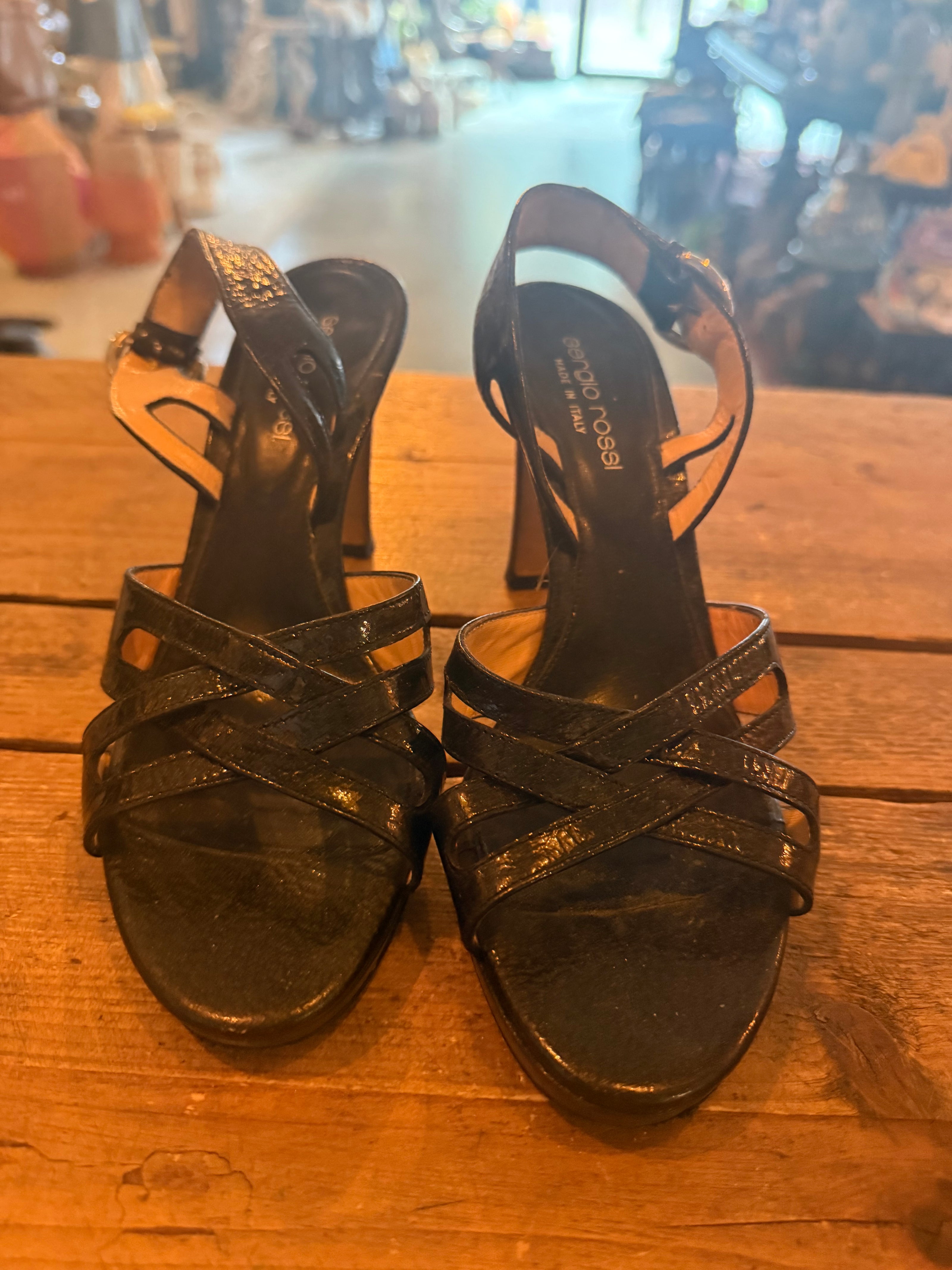 Sergio Rossi leren sandalen – maat 36