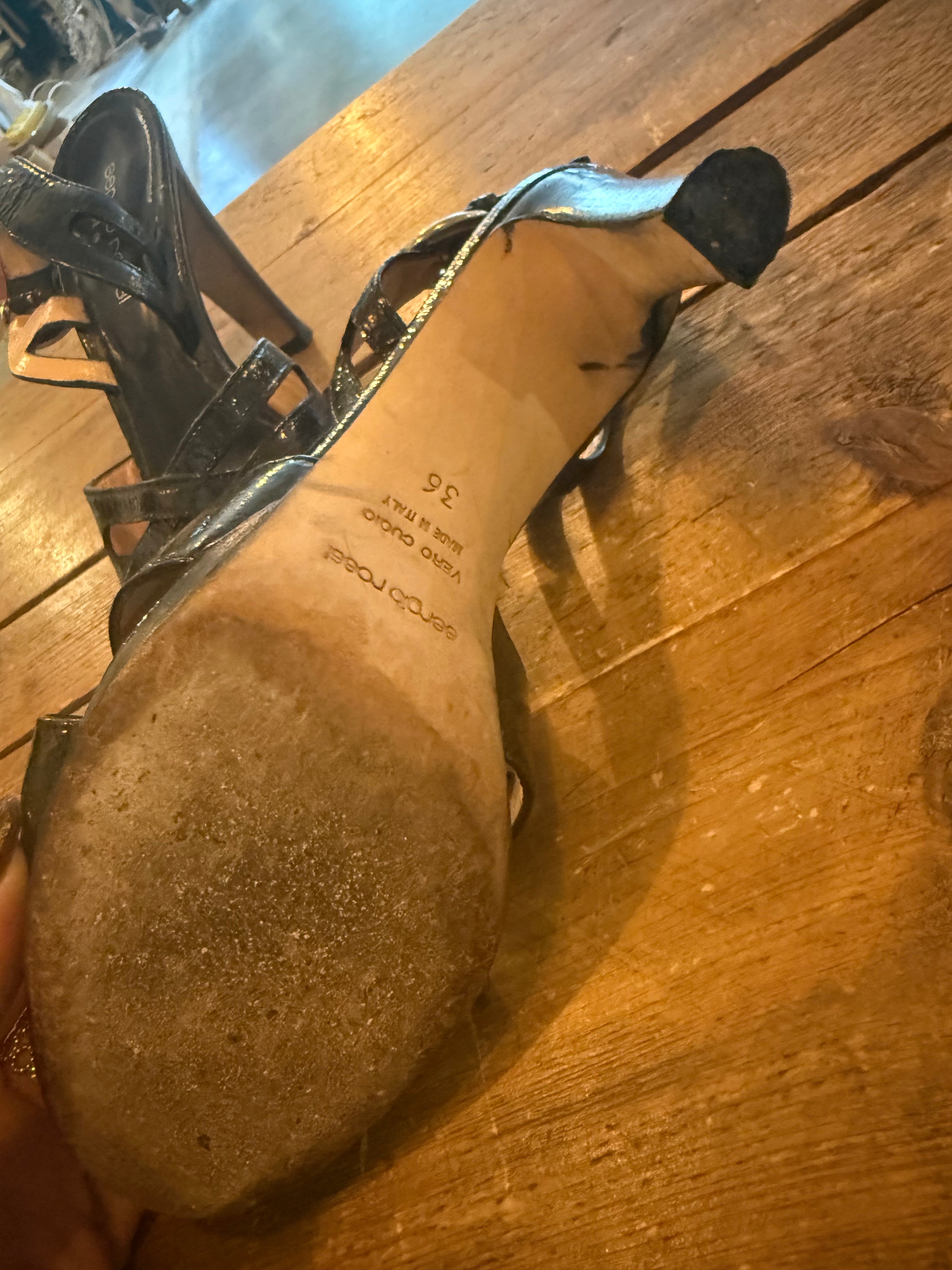 Sergio Rossi leren sandalen – maat 36