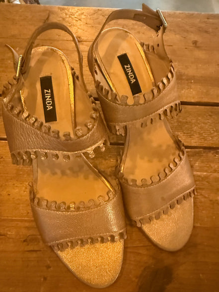 Zinda metallic sandalen maat 37
