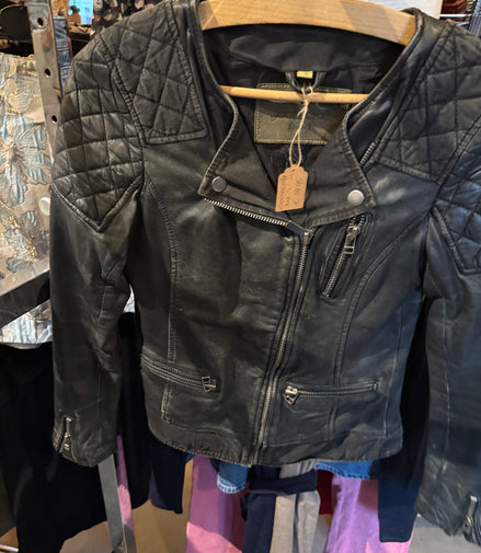 Goosecraft leren bikerjack – maat S