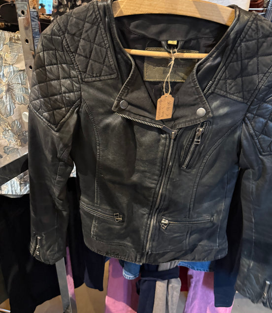 Goosecraft leren bikerjack – maat S