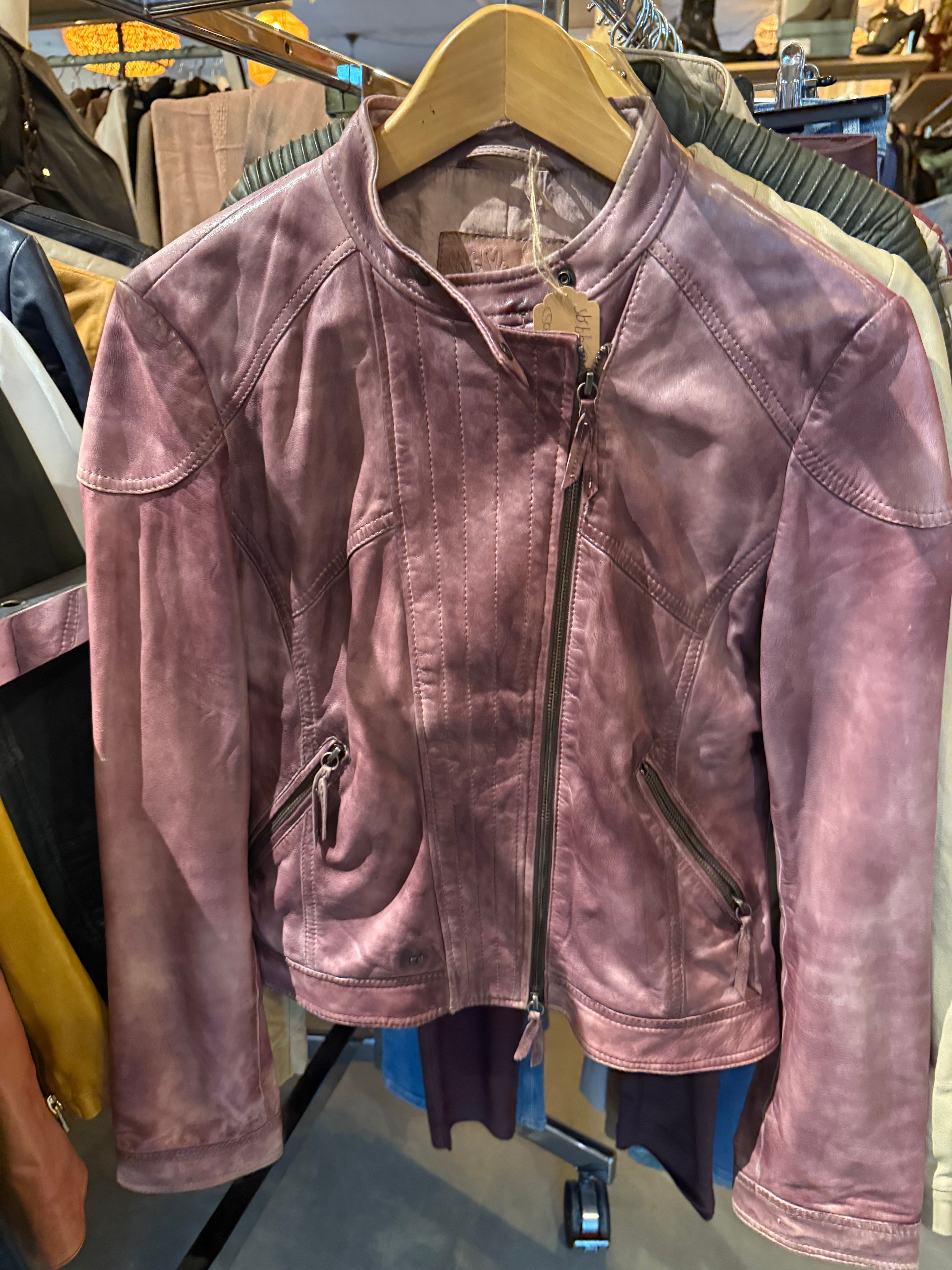 Hugo Boss leren bikerjack – maat 38
