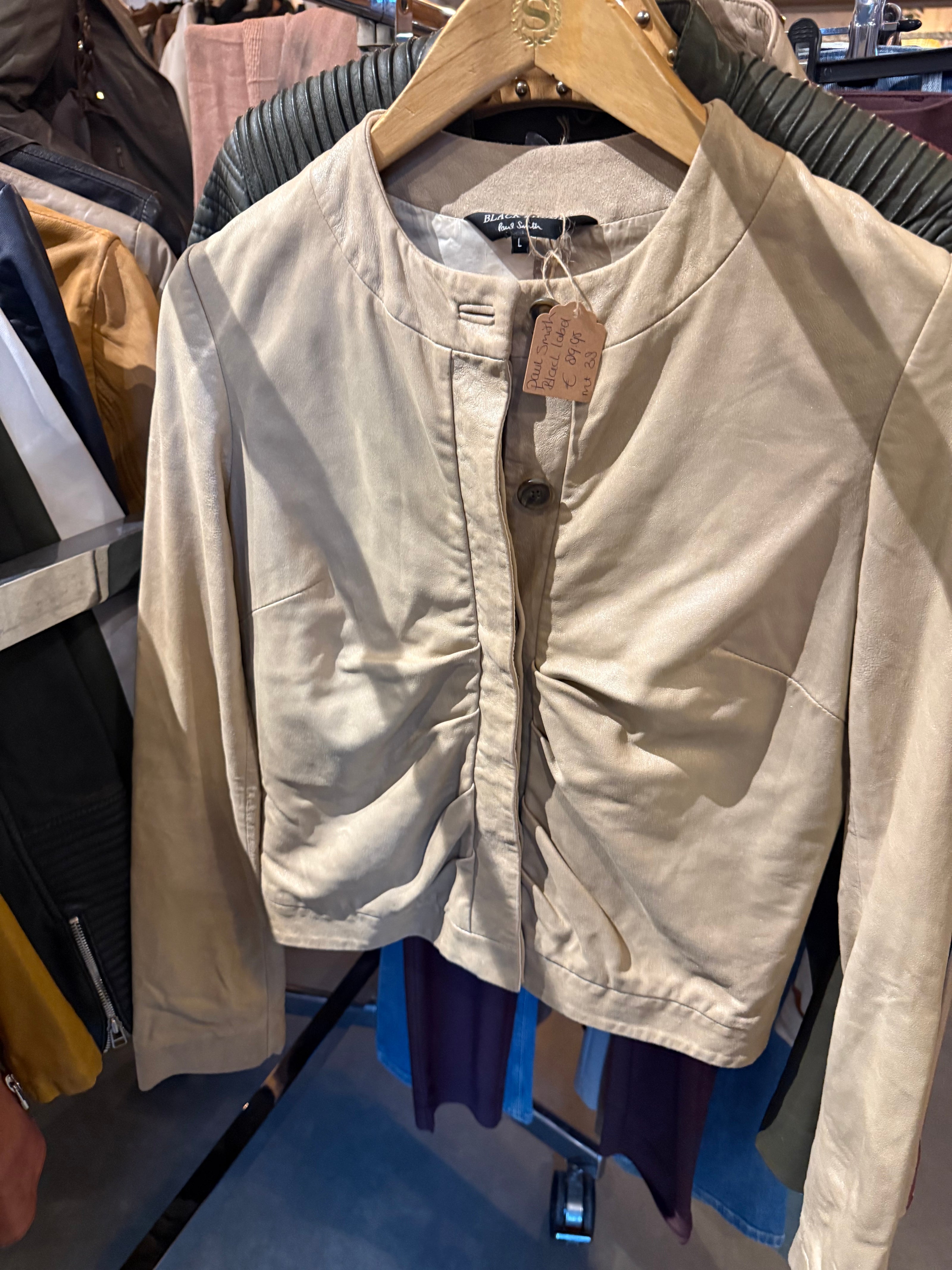 Black Label leren jasje – maat L
