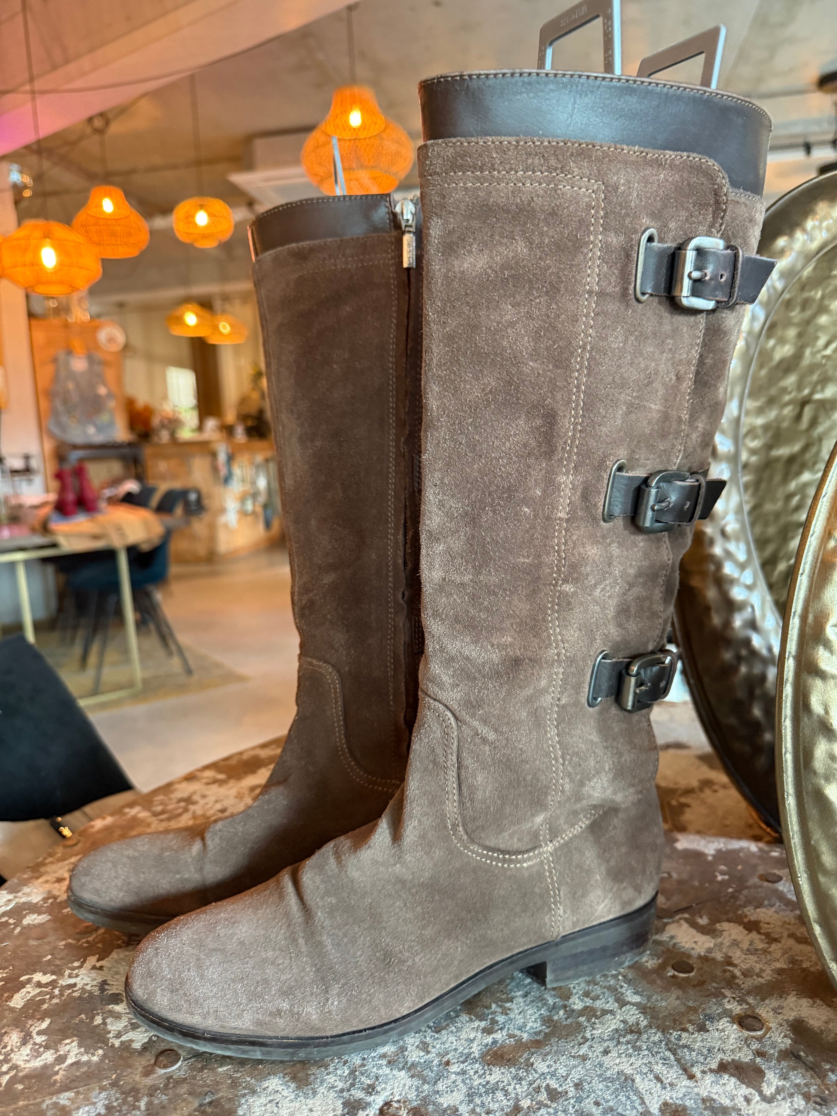 Geox suède laarzen – taupe