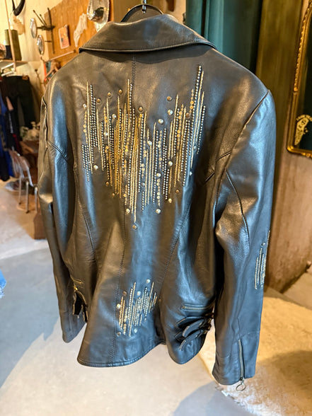 Cream bikerjack maat 38 – originele productfoto