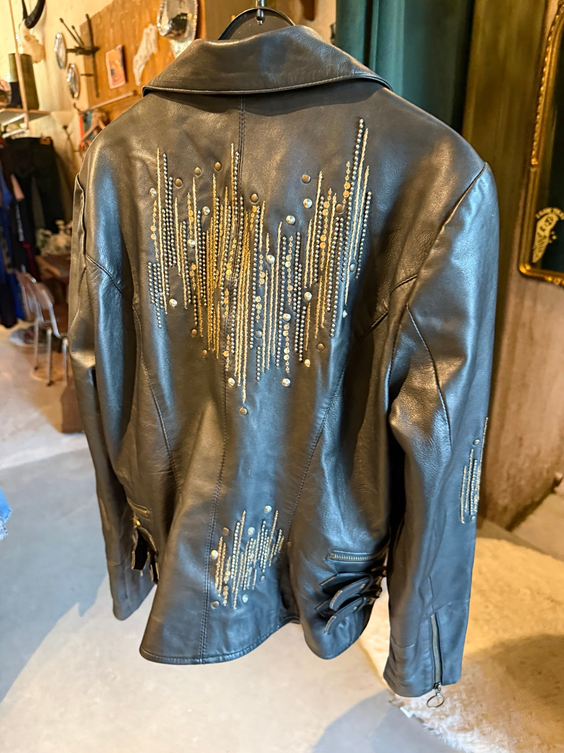 Cream bikerjack maat 38 – originele productfoto