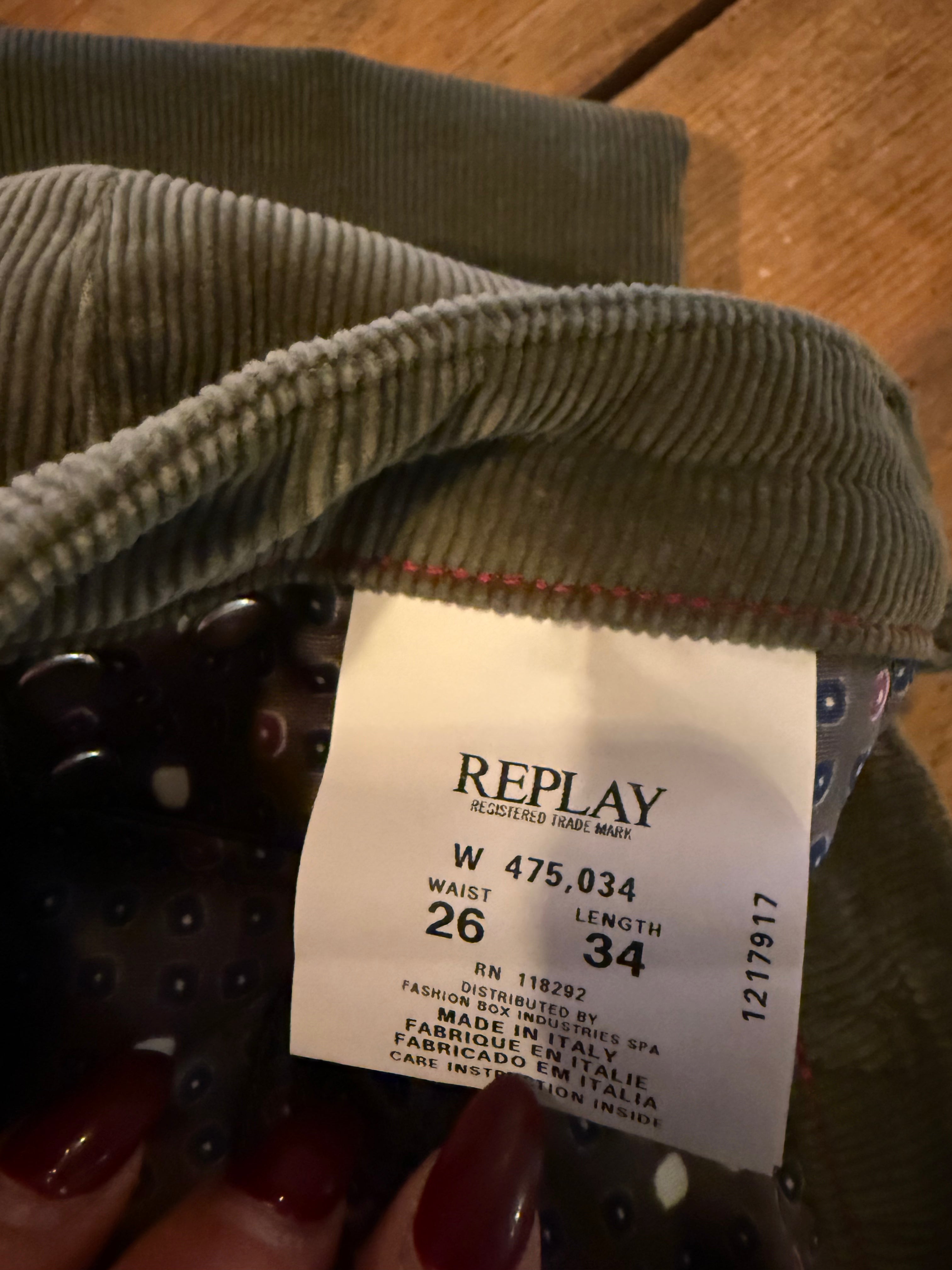 Replay Bleu jeans rib