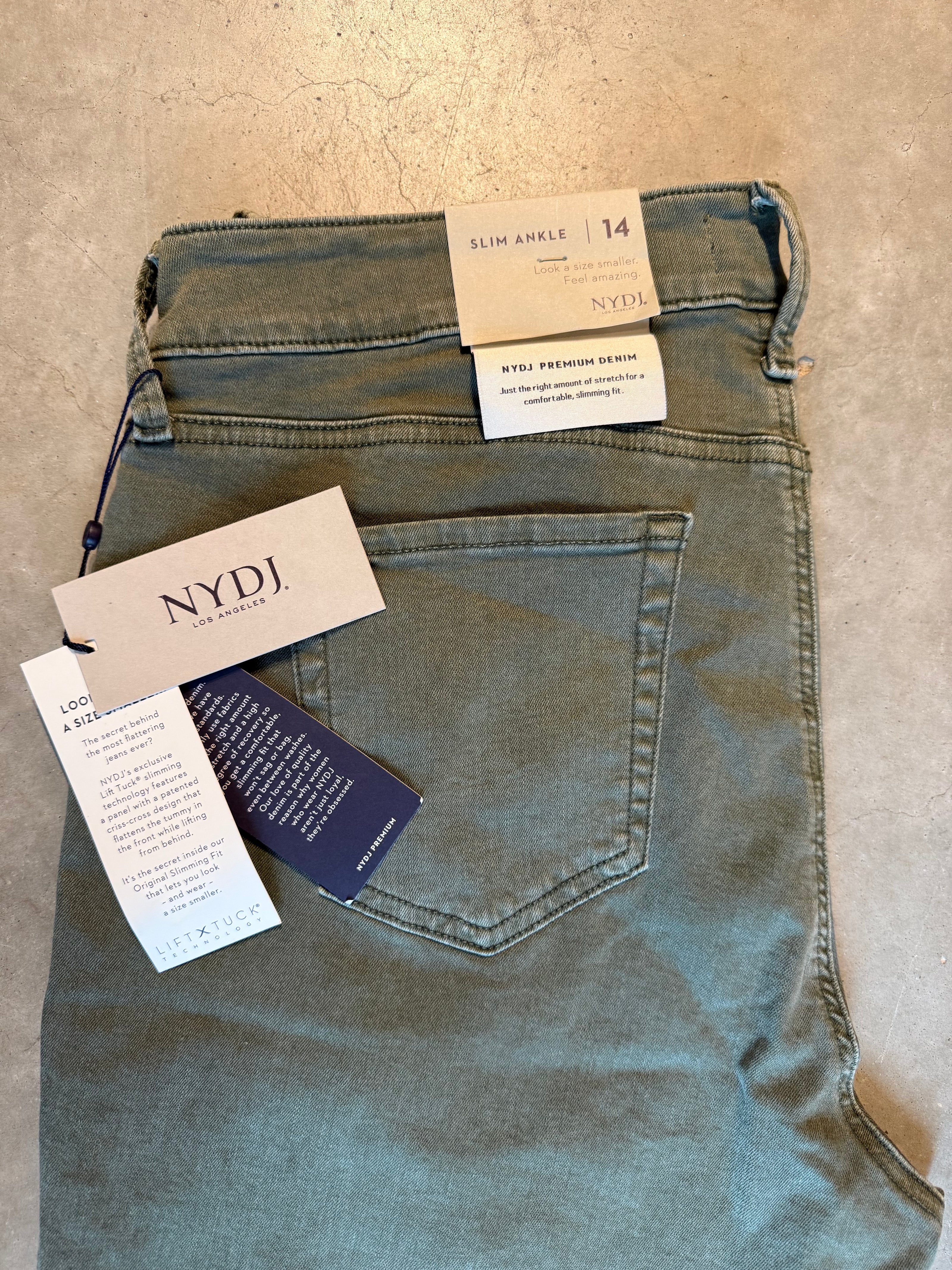 Slim Ankle jeans Groen NYDJ