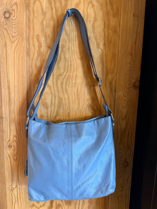 Blauwe Leren Tas