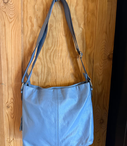 Blauwe Leren Tas