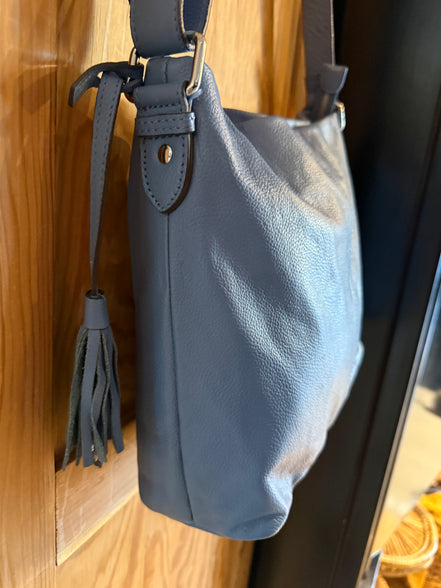 Blauwe Leren Tas