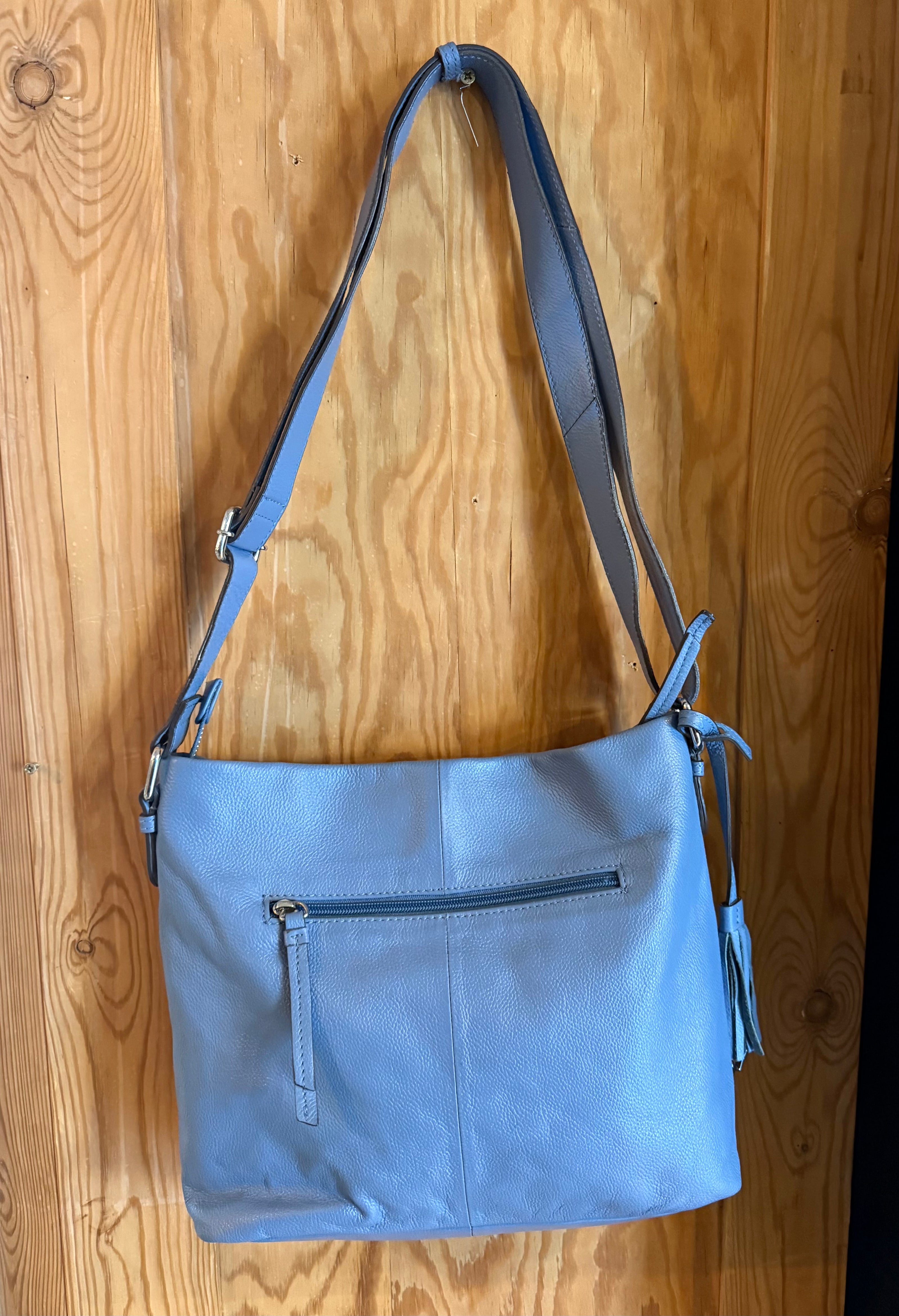 Blauwe Leren Tas