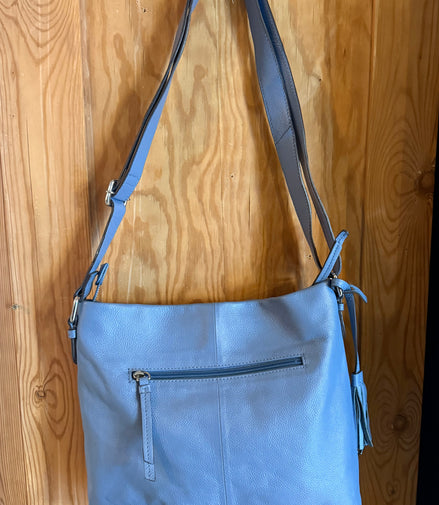 Blauwe Leren Tas