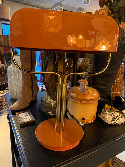 Oranje bureaulamp – originele productfoto