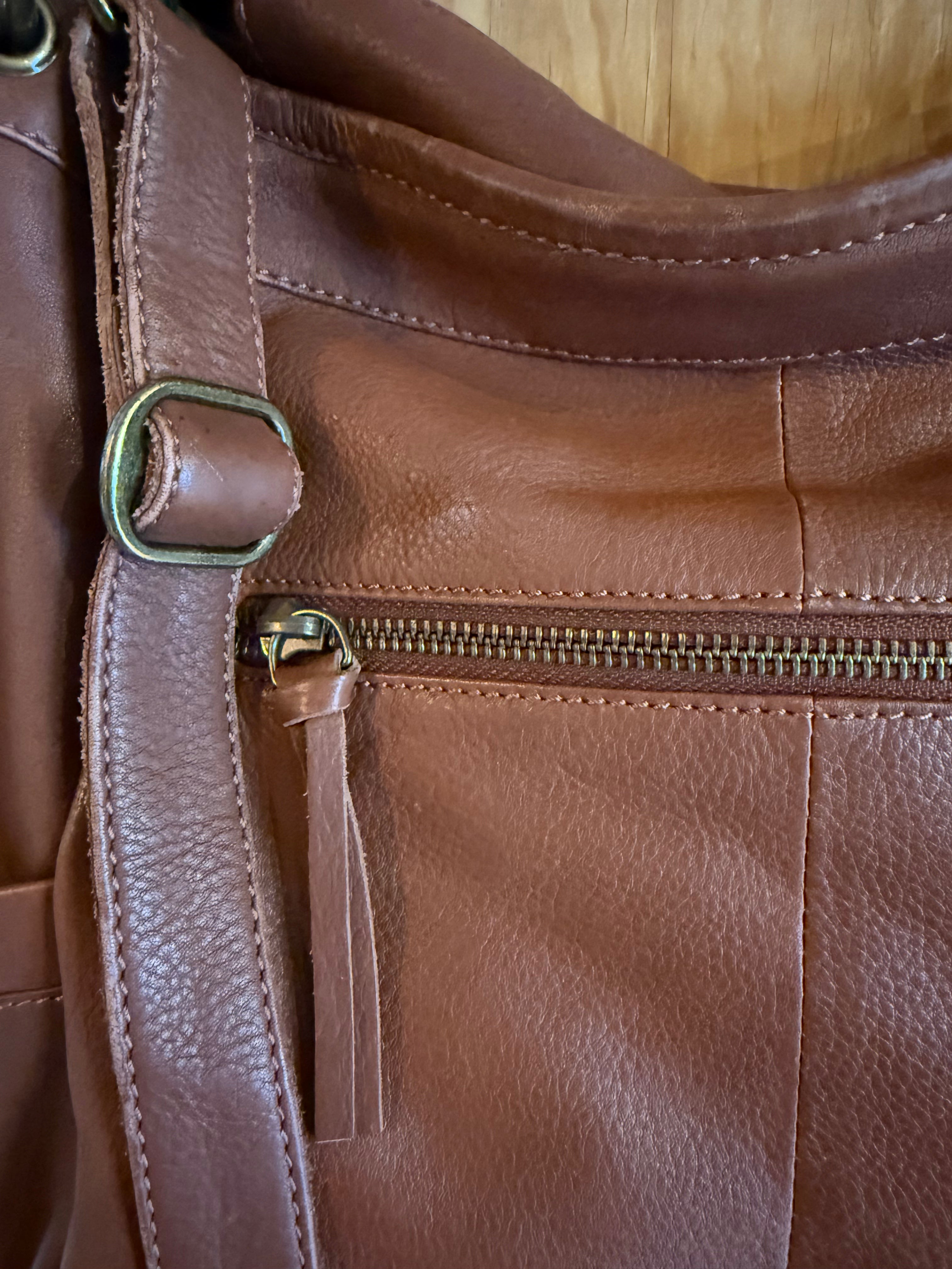 Merel by Frederiek leren tas