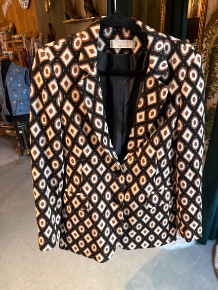 Kaos blazer met geometrische print – Italiaanse maat 42