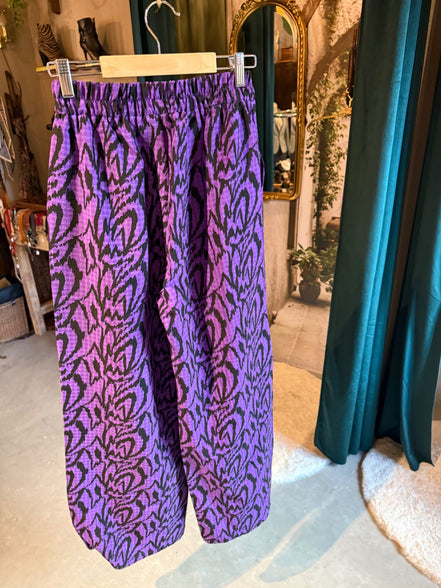 Ambika paarse broek met animalprint – maat S/M
