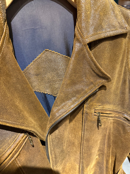 Stoere vintage leren jas van&nbsp;Bella Leder