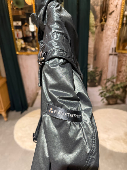 Peuterey metallic gewatteerde winterjas met ceintuur