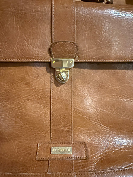 Vintage leren Picard aktetas