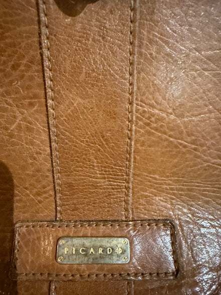Vintage leren Picard aktetas