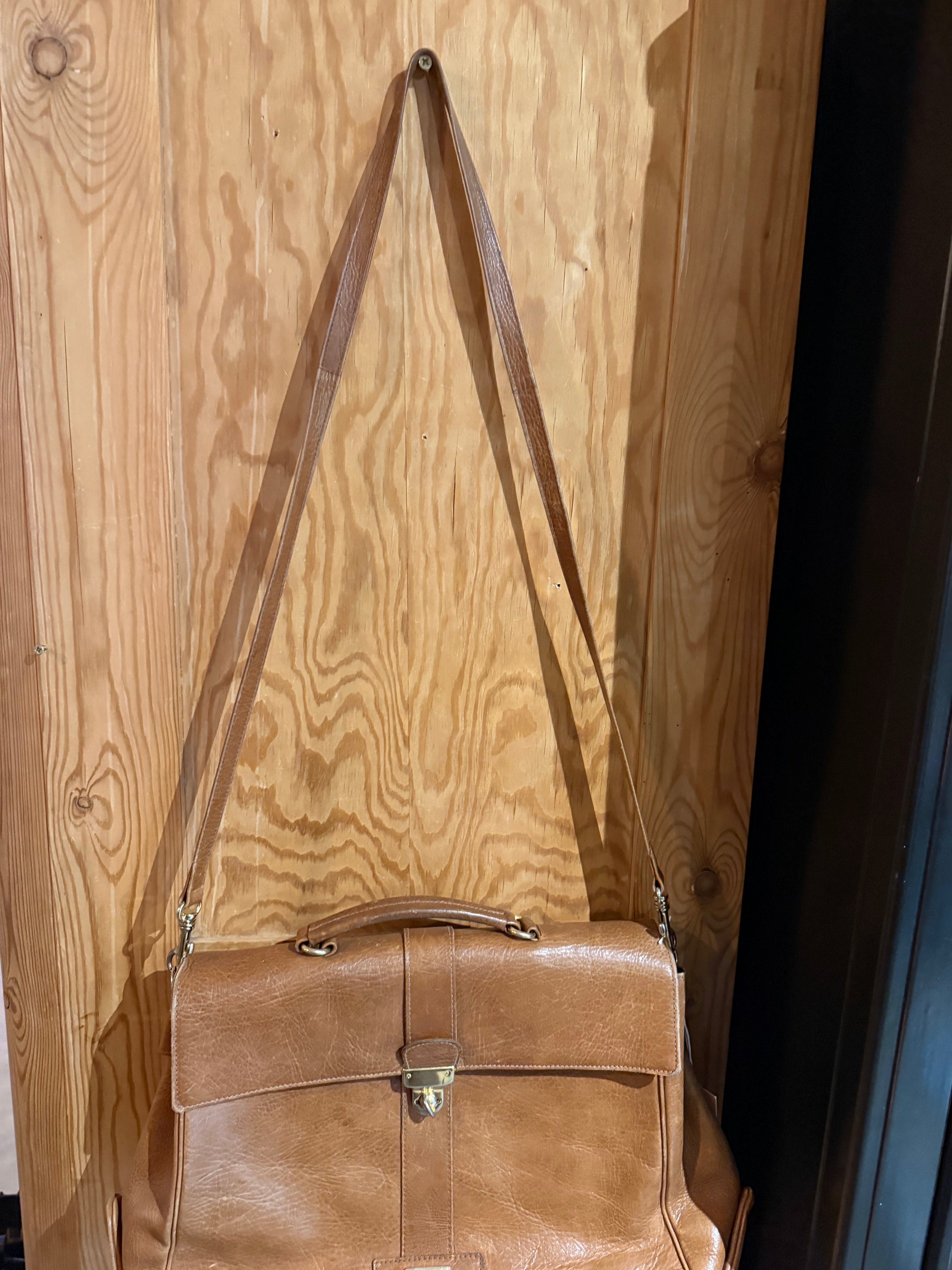Vintage leren Picard aktetas