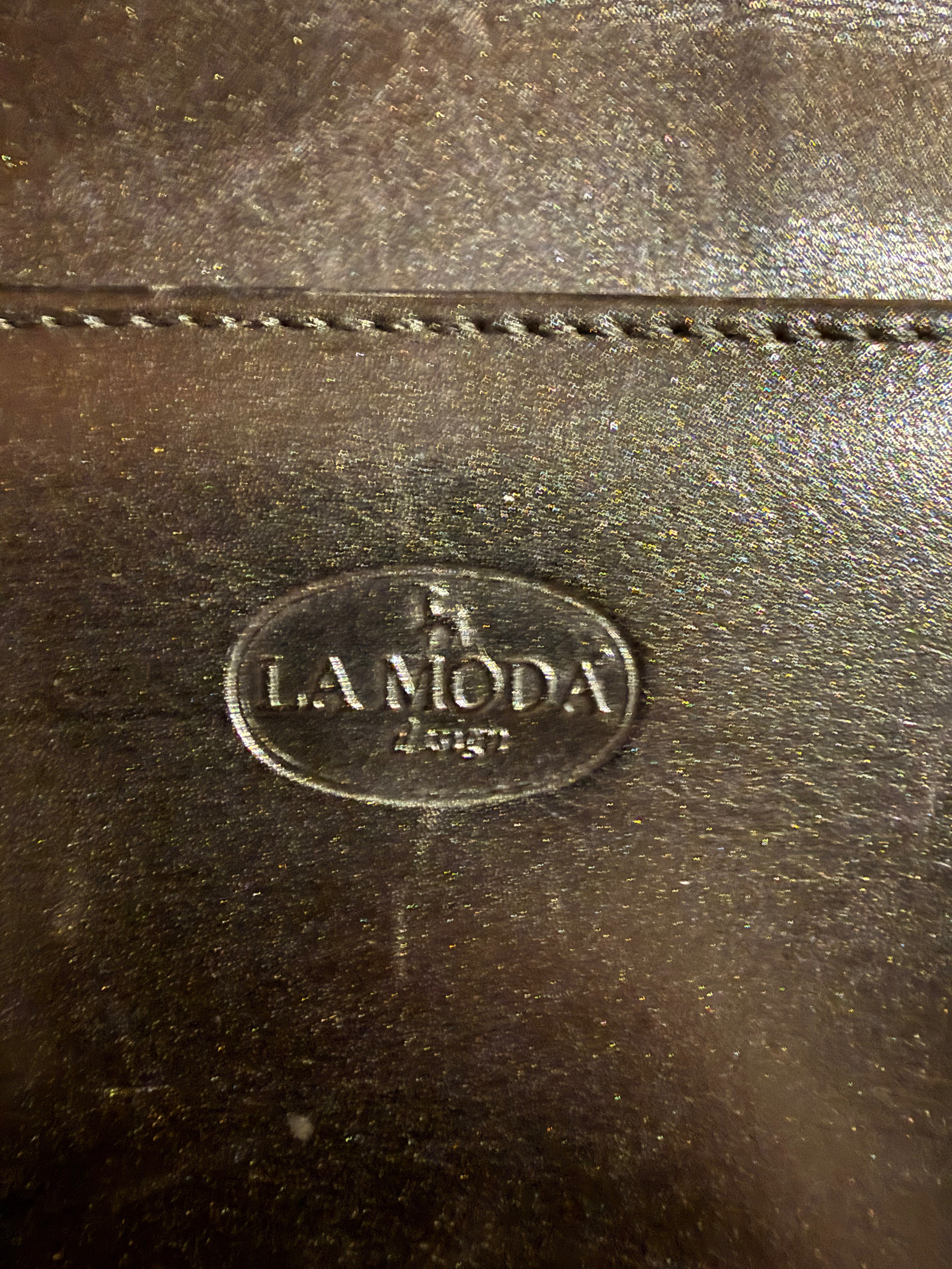 La Moda leren tas