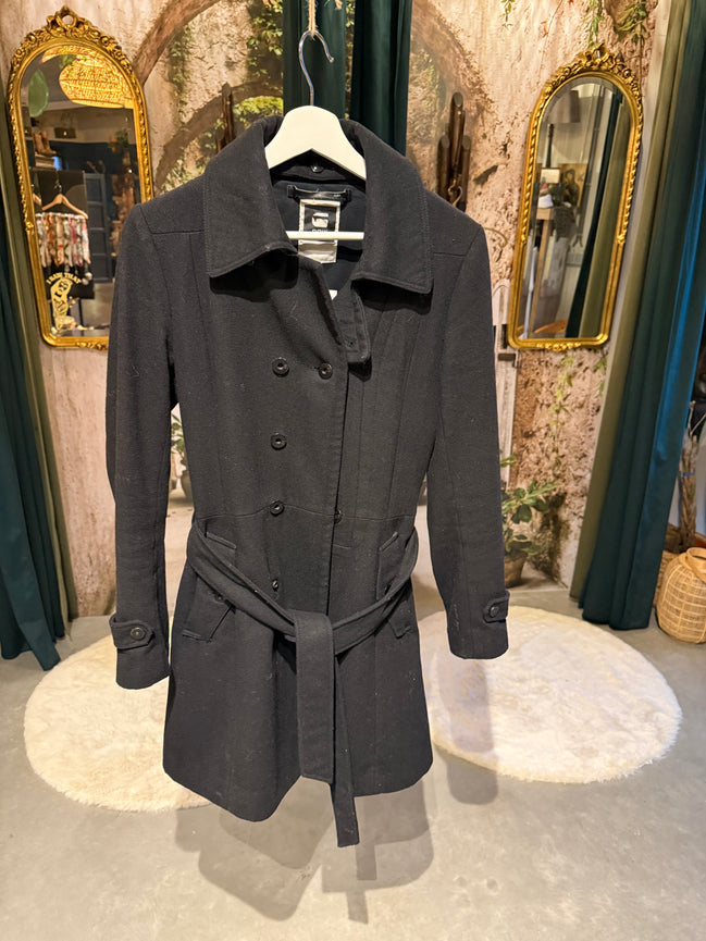 G-Star RAW wollen mantel met ceintuur
