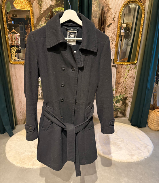 G-Star RAW wollen mantel met ceintuur