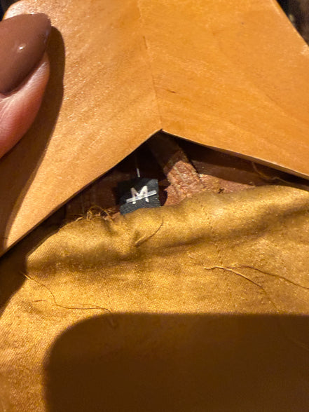 Cognac leren blazer