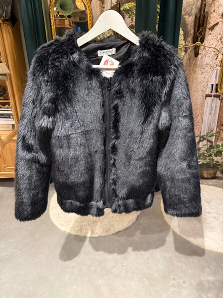 Faux fur jas van Glamorous