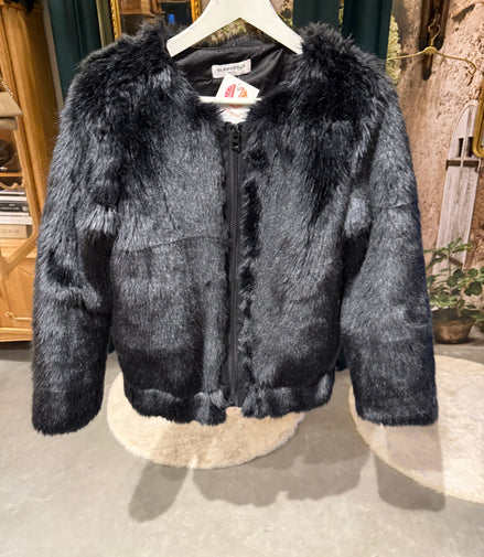 Faux fur jas van Glamorous