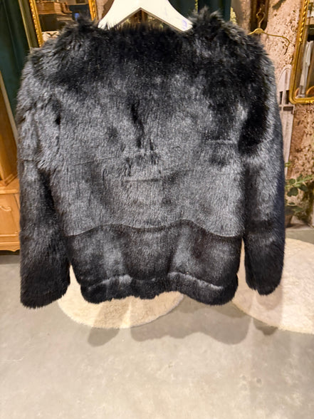 Faux fur jas van Glamorous