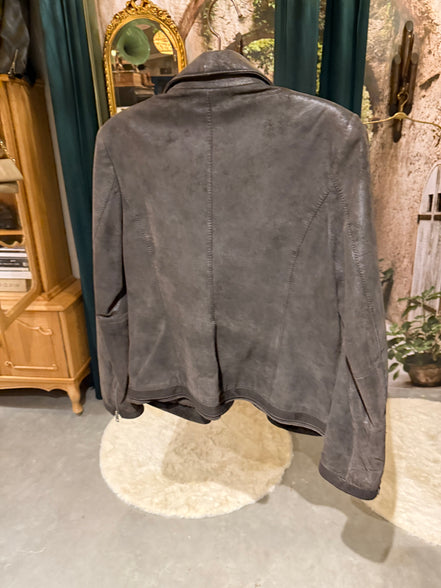 Elegante leren blazer van Donna D