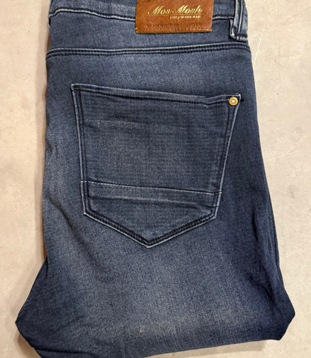 Mos Mosh Jade Cosy dark blue jeans